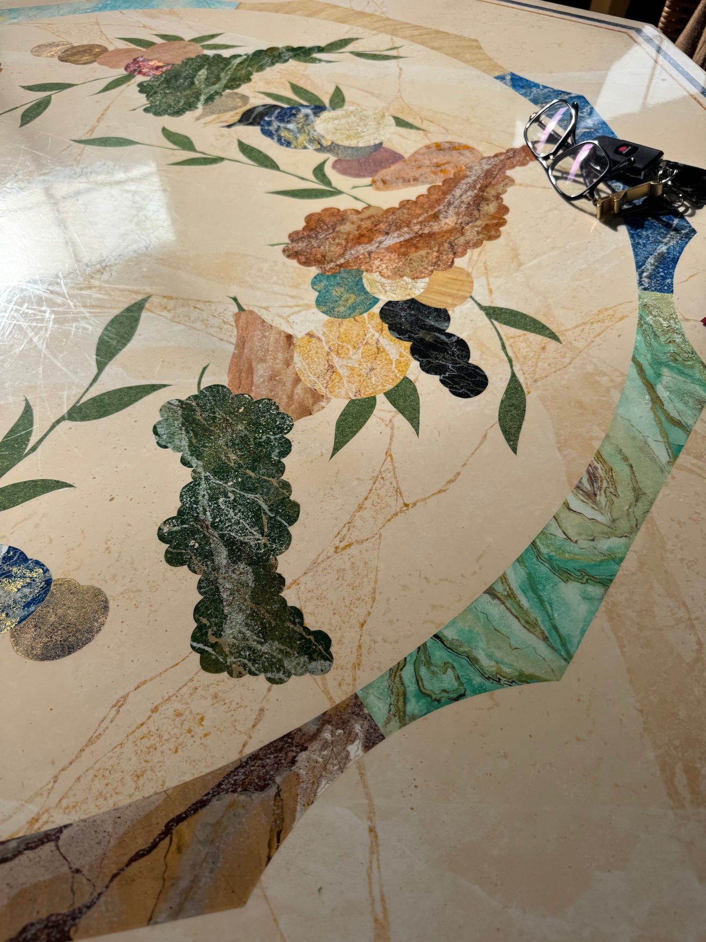Vintage Patterned Dining Table