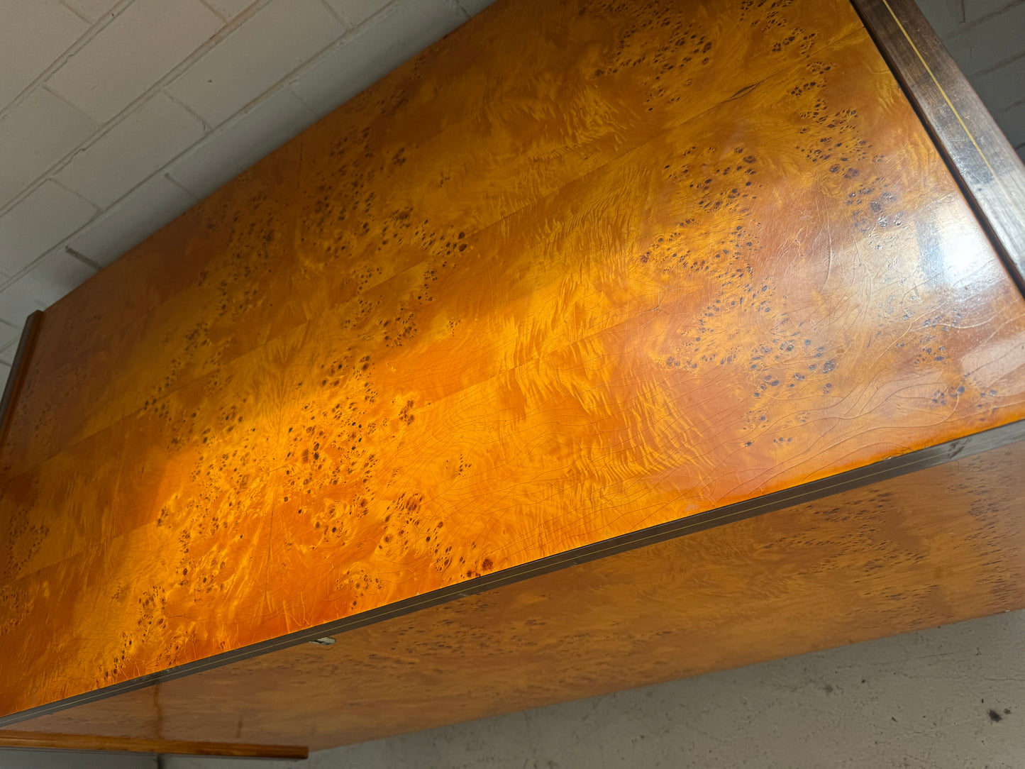 Vintage Burl Wood Chest