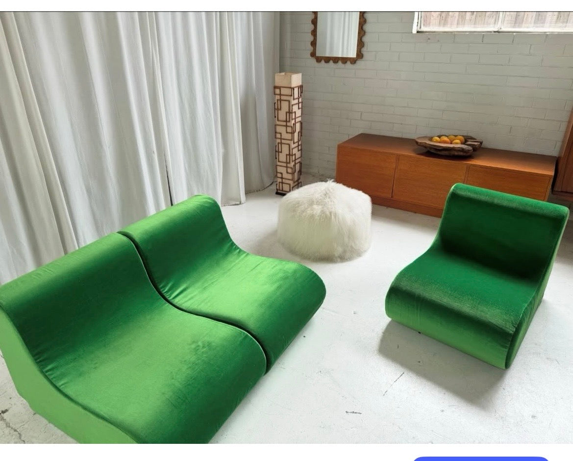 Vintage Foam Modular Armchairs
