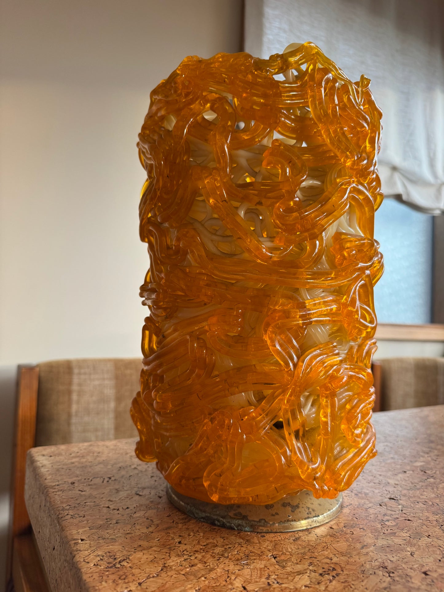 Vintage Lucite Spaghetti Lamp