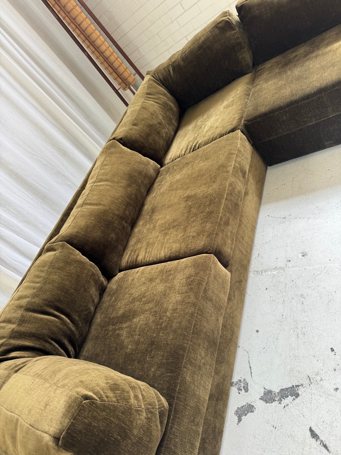 Restored Fler Modular Sofa Set - Bark Velvet