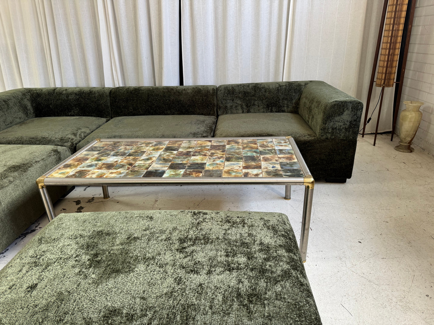 Bespoke Forest Green Modular Sofa