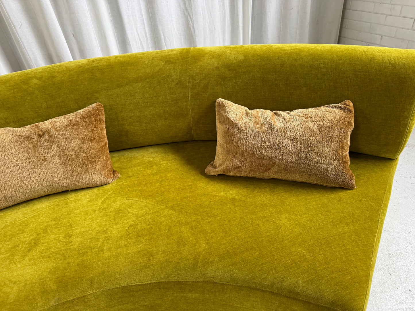Bespoke Curved Sofa - Chatruese Velvet