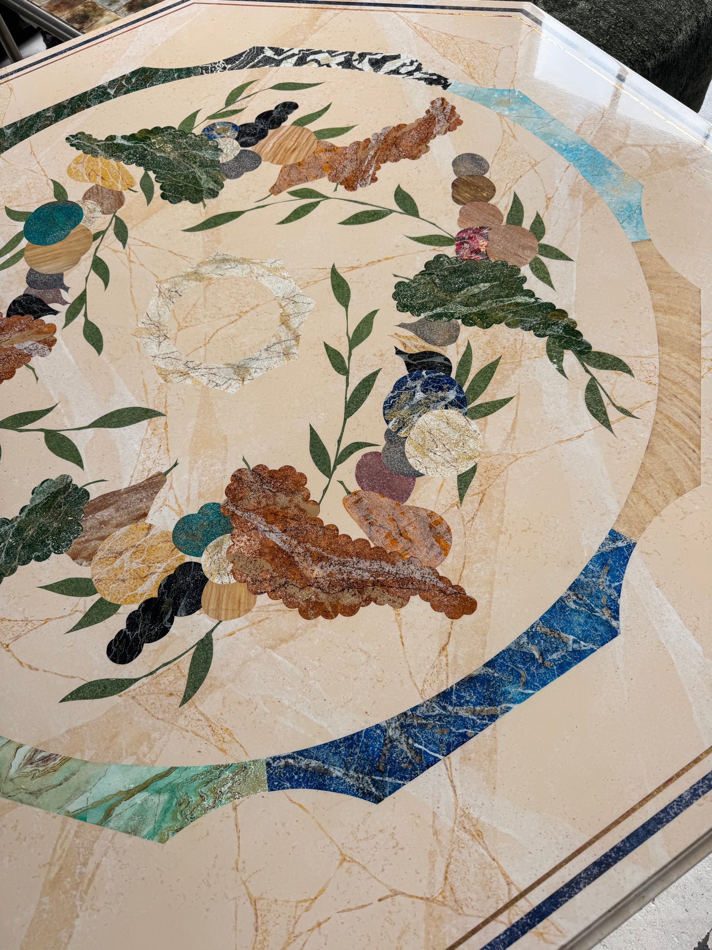 Vintage Patterned Dining Table