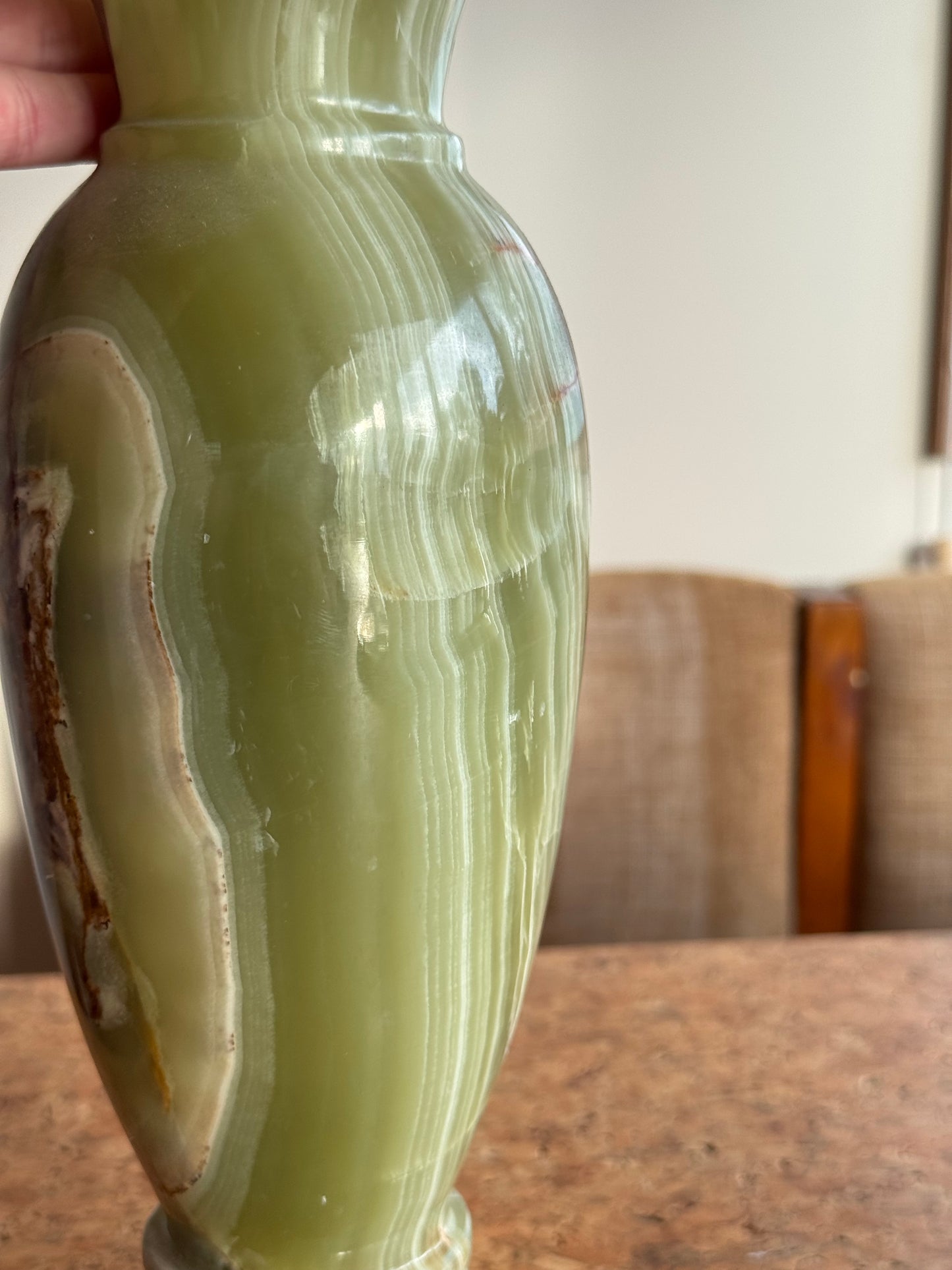 Green Onyx Vase