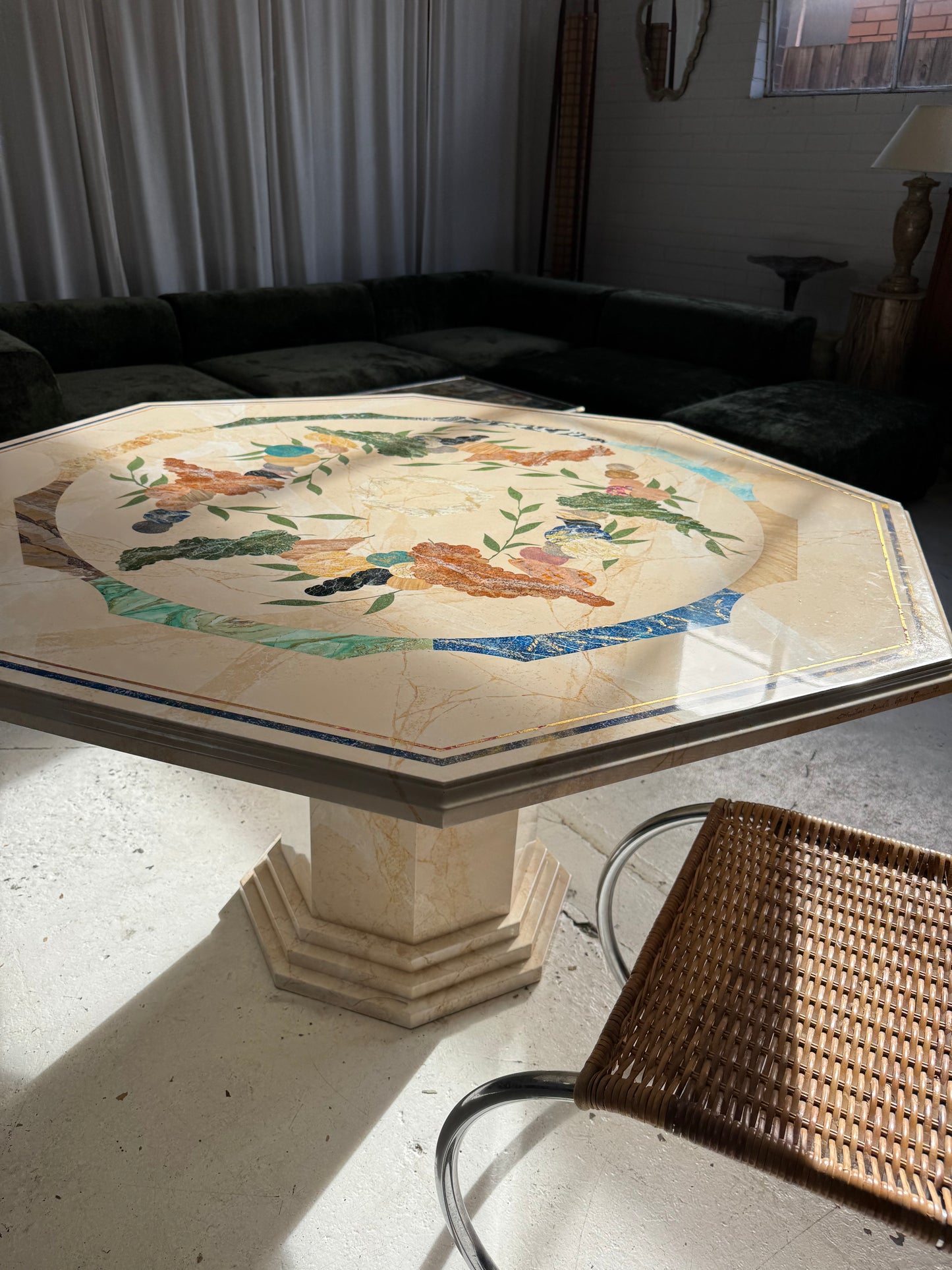 Vintage Patterned Dining Table