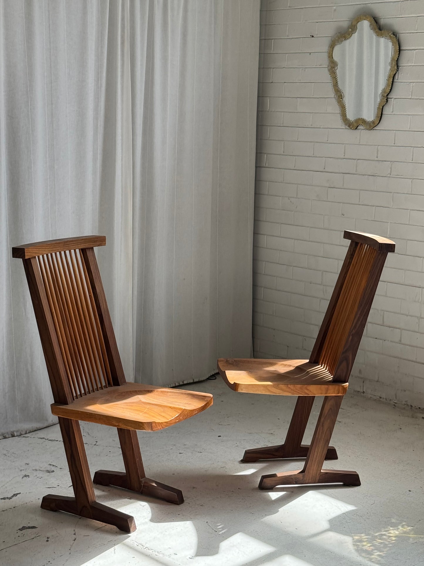 Handmade Wooden ‘Conoid’ Chairs