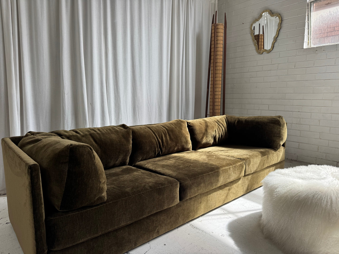 Restored Fler Modular Sofa Set - Bark Velvet
