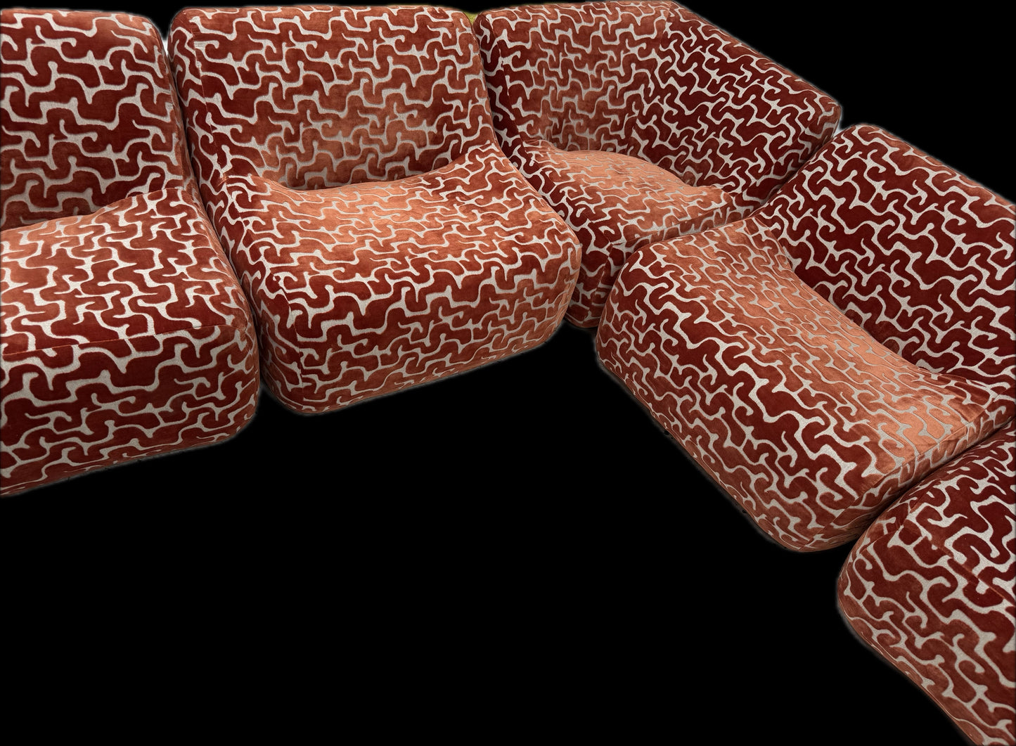 Large Featherston Numero Vintage Modular Sofa Set - Custom Reupholstered