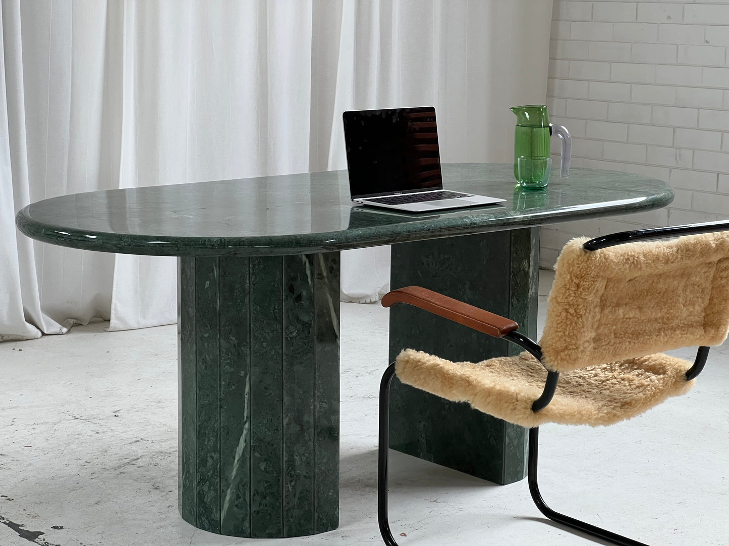 Verde Green Marble Dining Table /Desk
