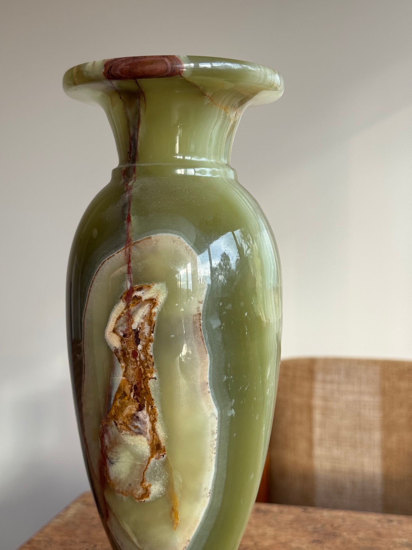 Green Onyx Vase