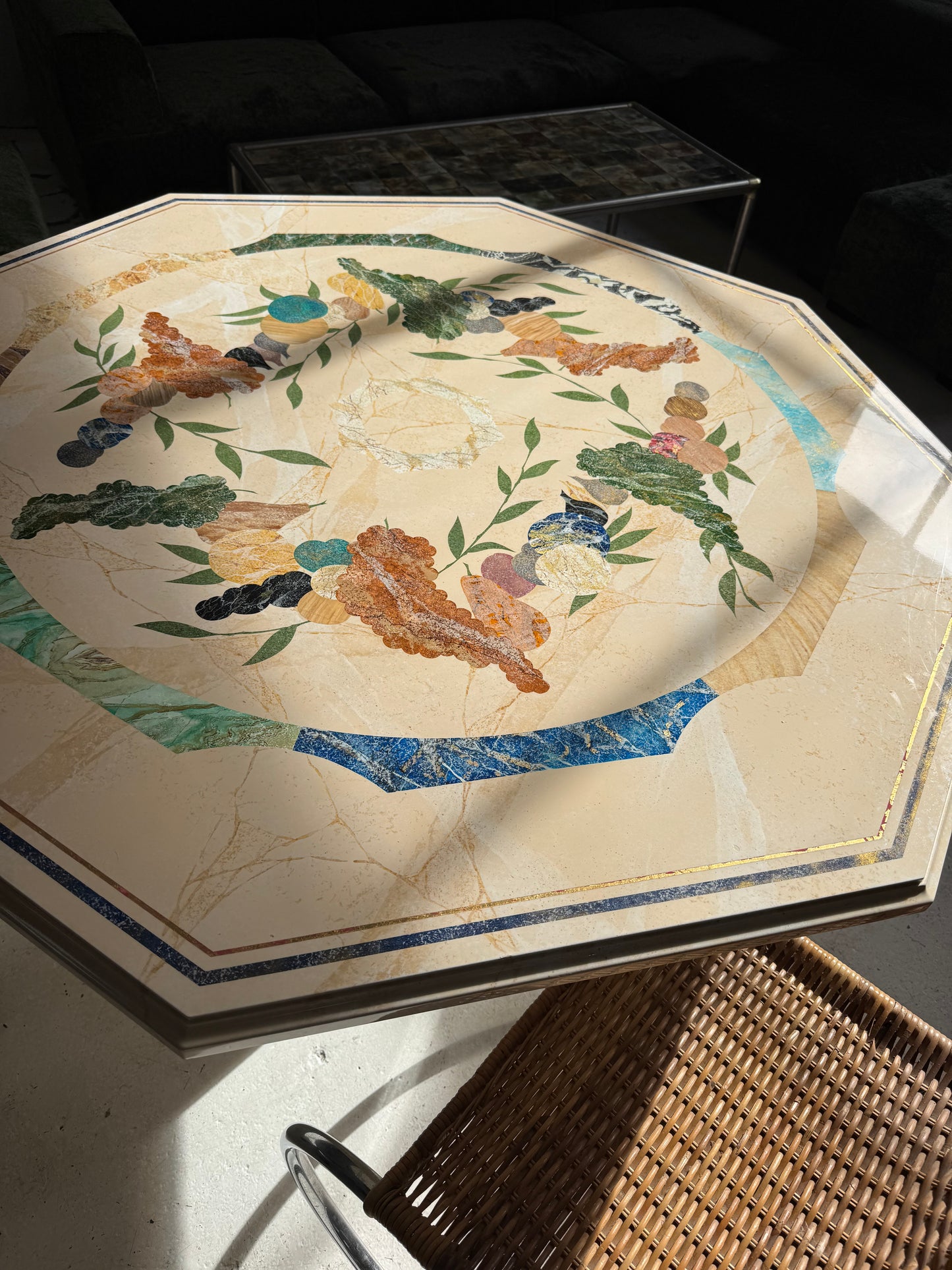 Vintage Patterned Dining Table