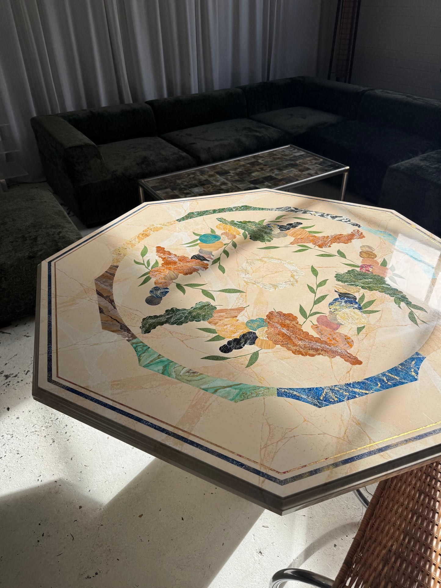 Vintage Patterned Dining Table