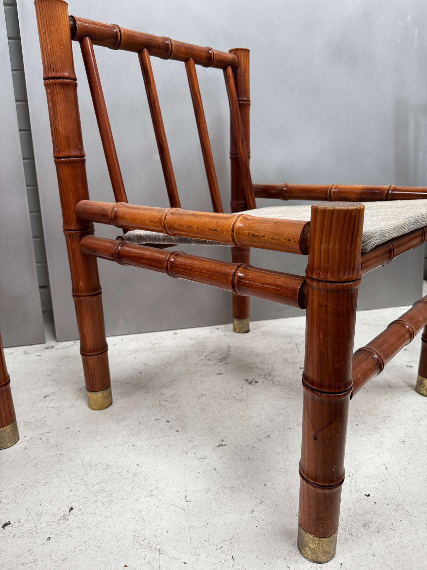 Vintage Bamboo Chairs - Set of 4
