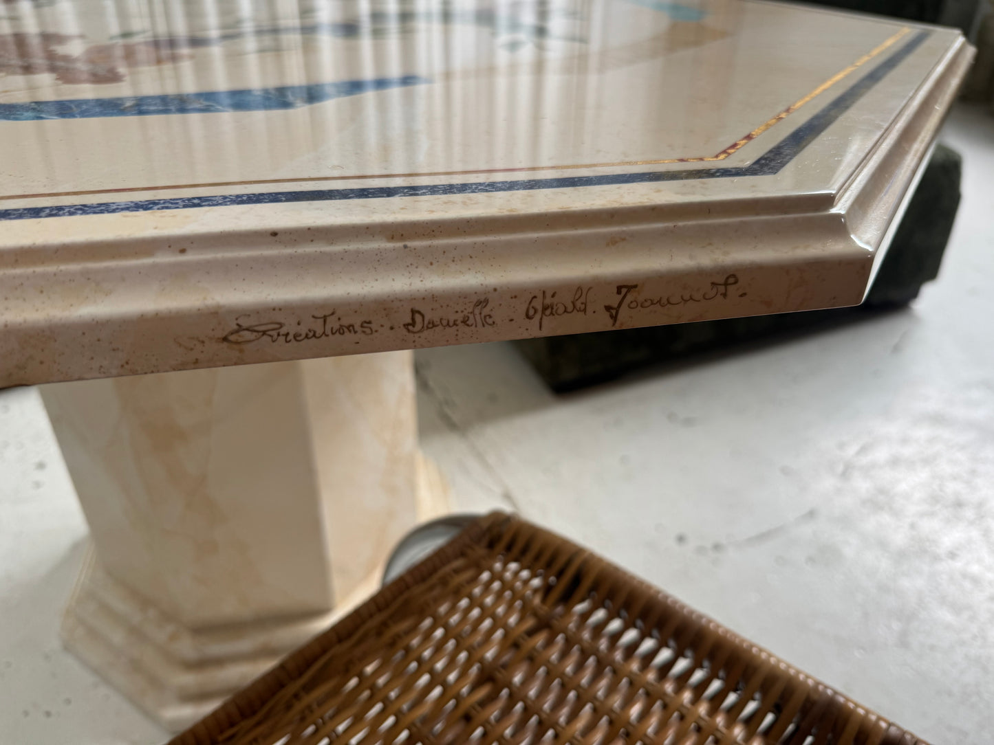Vintage Patterned Dining Table