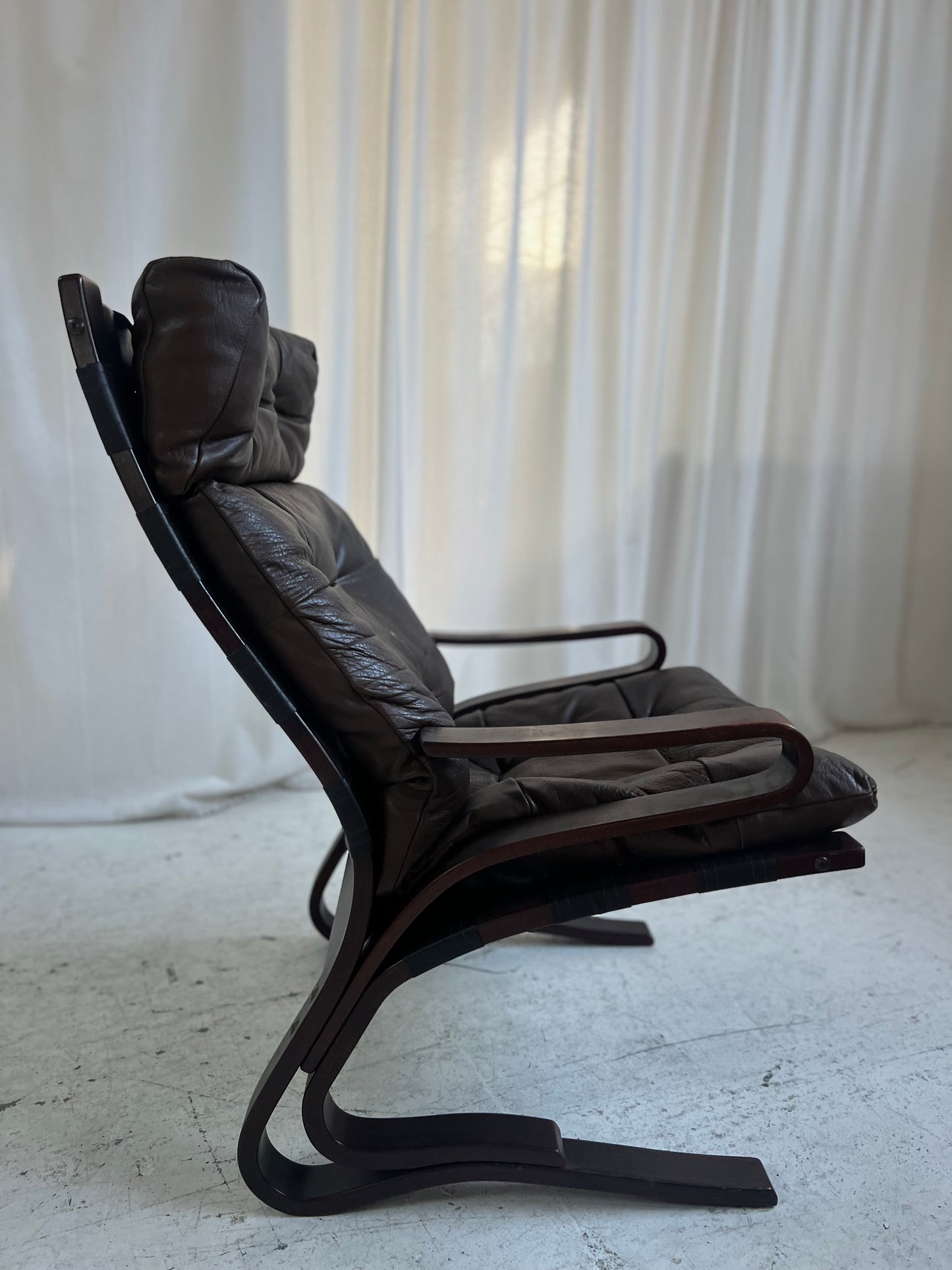 Chocolate Leather Armchair