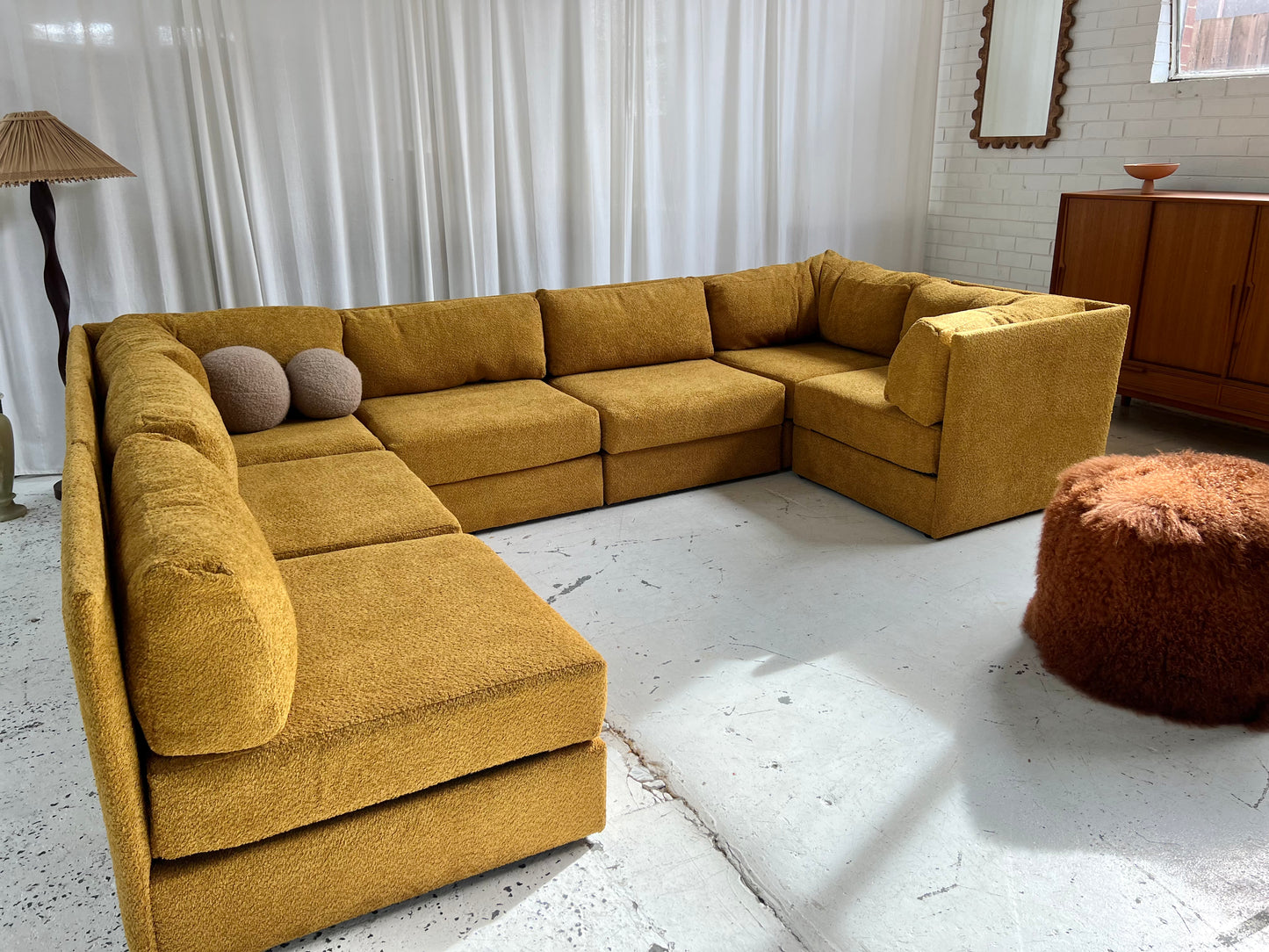 Large Fler Modular Mustard Sofa Set - Preorder