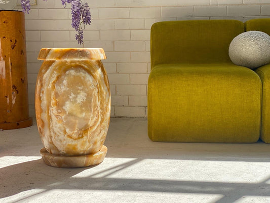 Solid Onyx Plinth/Stools/Side Tables