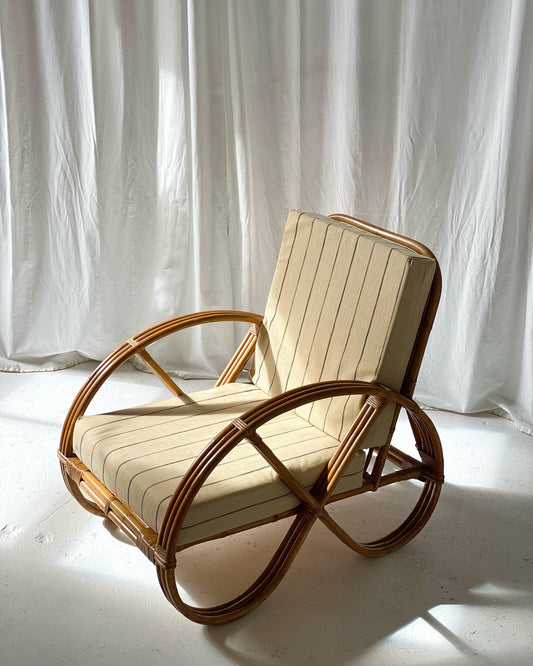 Vintage Cane Pretzel Chair