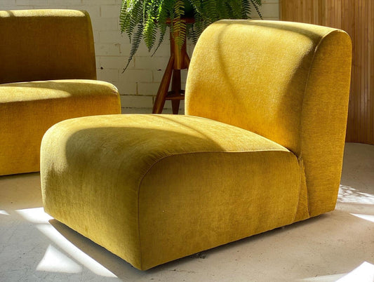 Chubby Mustard Armchair